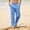 Sky Blue, variant on Men's Solid Color Loose-Fit Casual Pants with Elastic Waistband and Multiple Pockets