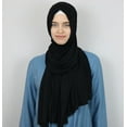thumbnail image 3 of Modefa Premium Jersey Islamic Hijab Headscarf Wrap Shawl - (Black), 3 of 3