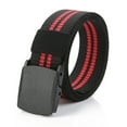 thumbnail image 2 of Mens Long Canvas Nylon Waist Web Belt Metal Free Security Check, 2 of 3
