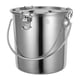 thumbnail image 1 of Stainless Steel Oil Bucket Rice Bucket Milk Holder Oil Jug with Sealed Lid and Handle, 1 of 4