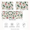 thumbnail image 2 of Yayeee Pillowcase Queen Size Set of 2 Satin Wrinkle Resistant Pillow Case, White Christmas Holly, 2 of 8