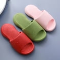 thumbnail image 2 of Bathroom Slippers Solid Color: Simple Thick Sole Household Sandals Shower Slides, 2 of 5