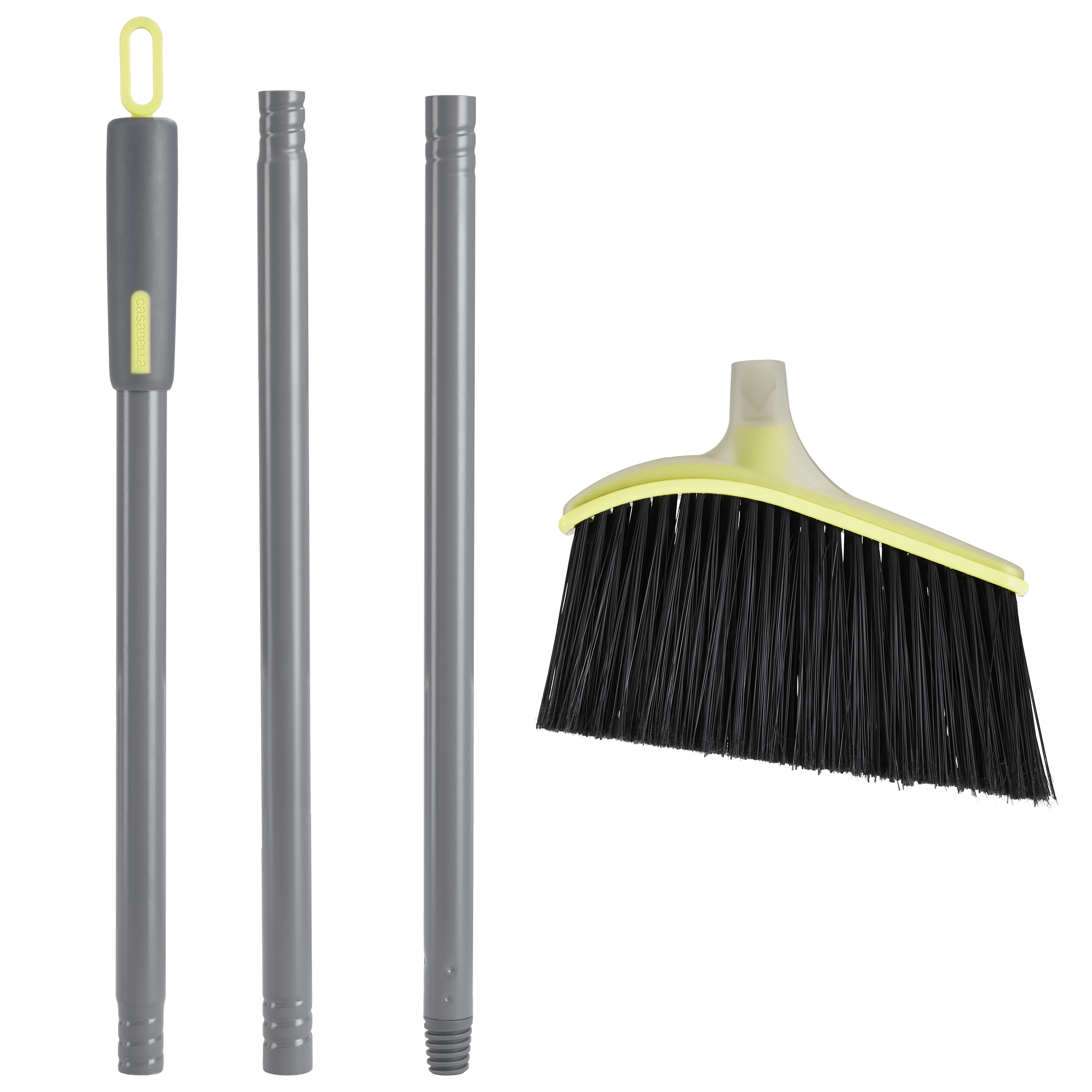 Casabella Wayclean Wide Angle Broom, Gray