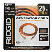 RIDGID 25 Ft. 10/4 L14-30 Extension Cord, Orange