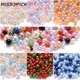 thumbnail image 2 of Cuentas de perlas de imitación acrílicas para manualidades, abalorios redondos Multicolor de 1,5-5/3-8mm, sin agujero, para decoración de álbumes de recortes, fabricación de joyas, 2 of 4