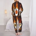 thumbnail image 5 of Disketp Pajamas Set Long Sleeve Sleepwear Womens Button Down Nightwear Pj Sets-Fall Gnomes, 5 of 9