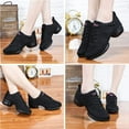 thumbnail image 6 of Women's Jazz Shoes Lace-up Sneakers Modern Dance Shoes Platform Walking Dance Shoes-009, 6 of 12
