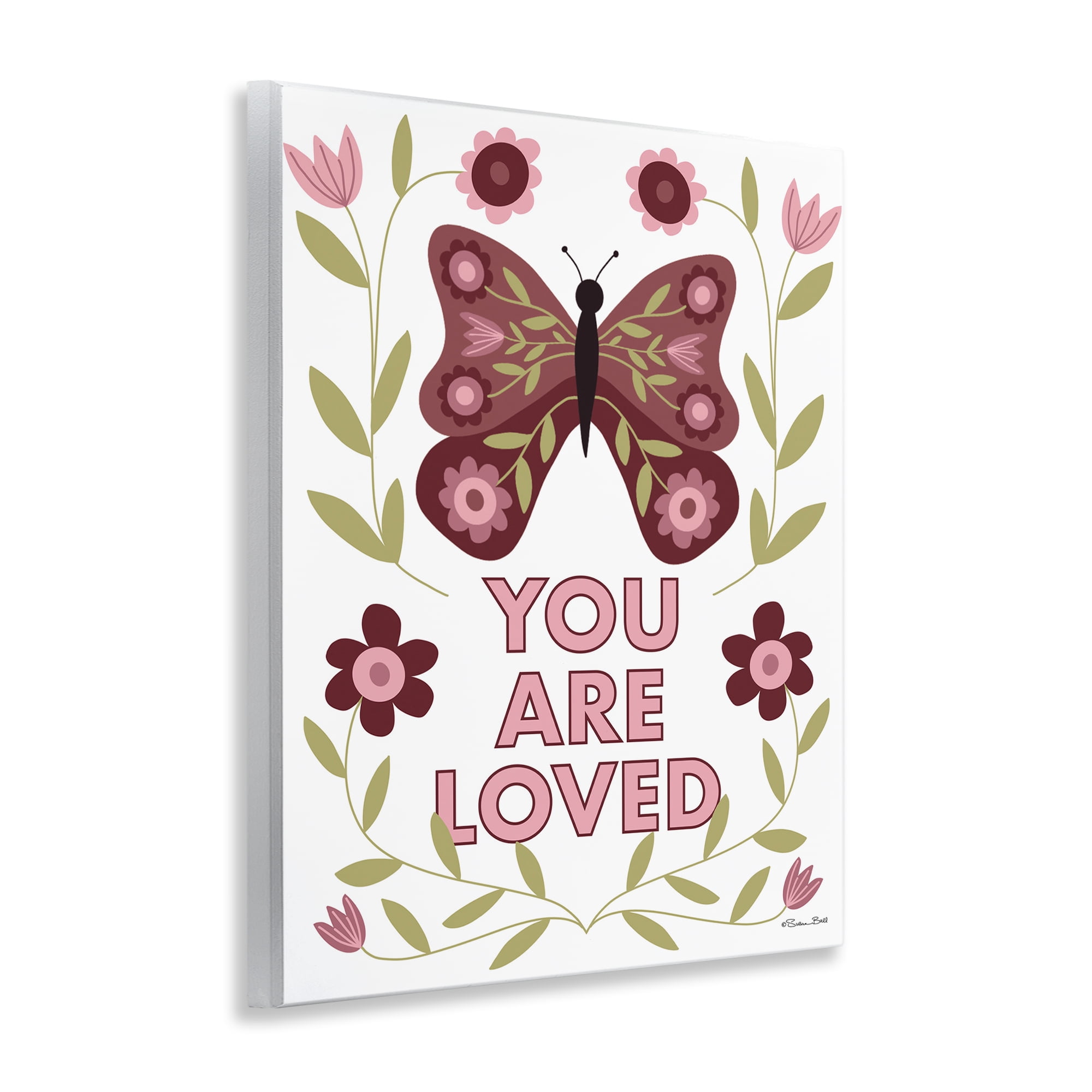 Stupell Industries You Are Loved Symmetrical Wall Plaque Art, design by Susan Ball