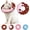 Chocolate, variant on Cat Cone Collar Soft, Cute Adjustable Cat Donut Collar After Surgery, Kitten Recovery Cones to Stop Licking & Scratching, Wound Healing Neck Elizabethan Collars for Cats