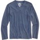 thumbnail image 1 of American Rag - Camiseta básica con cuello dividido y lavado ácido para hombre, azul, talla mediana American Rag Camiseta básica, 1 of 1
