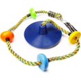 thumbnail image 1 of Kids Climbing Rope Swing - Blue - Disc Platform & Seat - Sturdy & Safe, 1 of 4