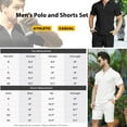 thumbnail image 6 of HAOMEILI Men's 2 Pieces Outfits Casual Quarter Zip Polo Shirt and Shorts Set Athletic Jogging Summer Tracksuit, 6 of 9