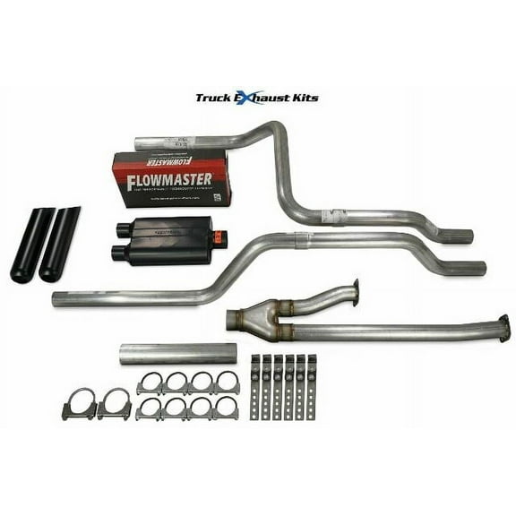 Toyota Tundra 14-21 2.5" Direct Fit Dual Exhaust Kit 40 Series Rear Black Tip