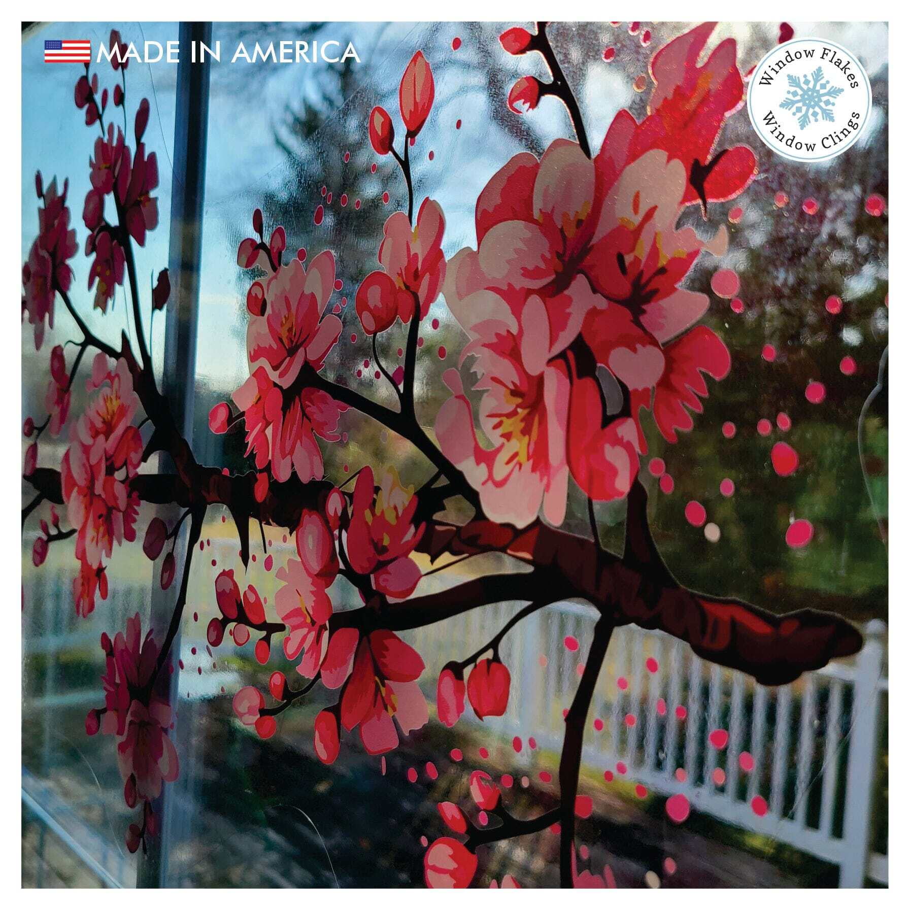Cherry Blossom Branches Window Clings