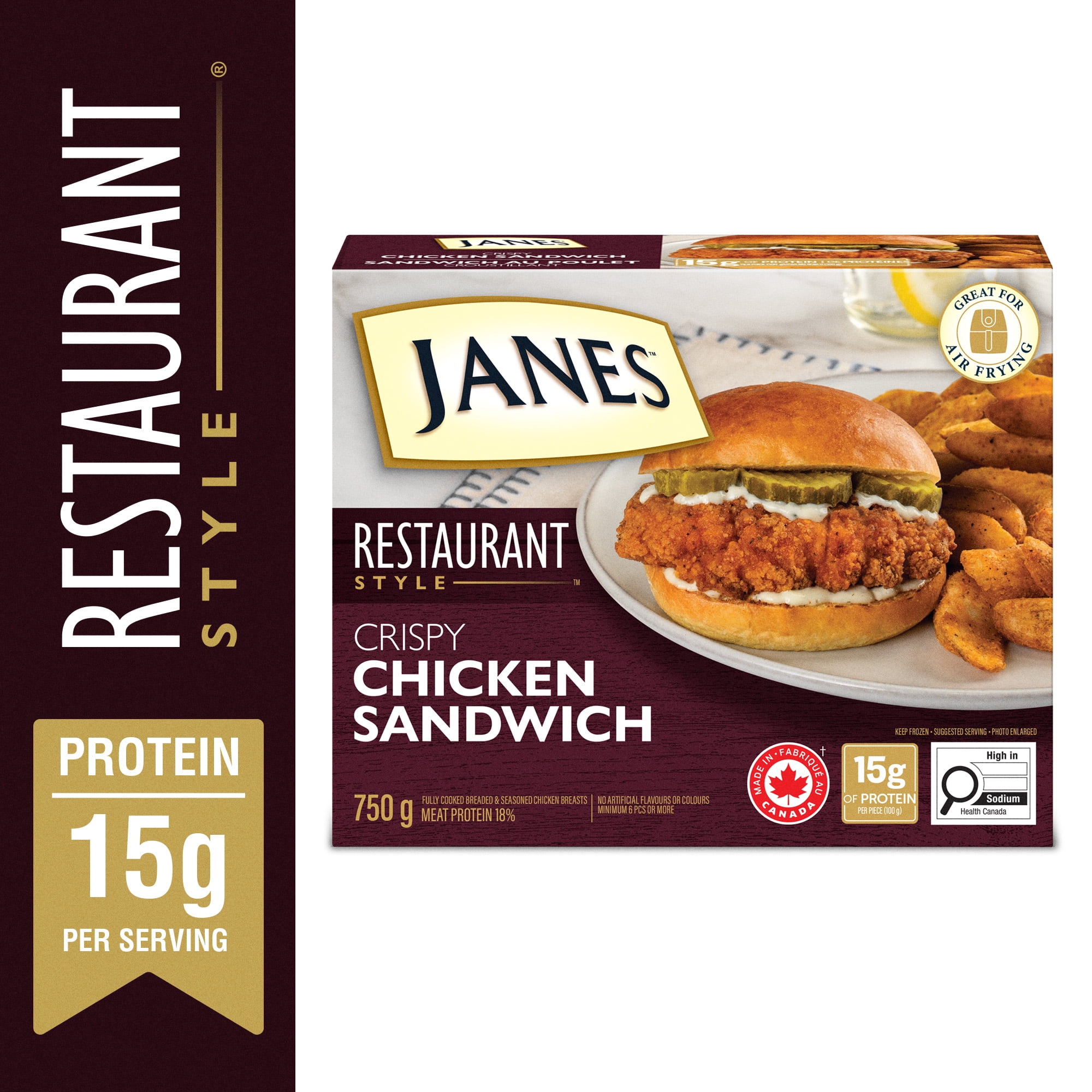 Janes Crispy Chicken Sandwich, 750g 750g