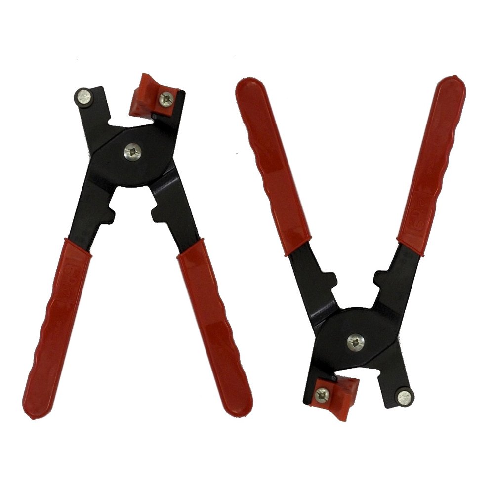 Set of 2 Glass Cutters Handheld Breaker Pliers Alloy Steel Blade