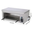 thumbnail image 2 of Miumaeov Electric Cheese Melter Cheese Melting Machine 1500W 110V Electric Oven Broiler BBQ Gril Countertop Tool Fit Restaurant and Kitchen Commercial Broilers Cooking Equipment, 2 of 9