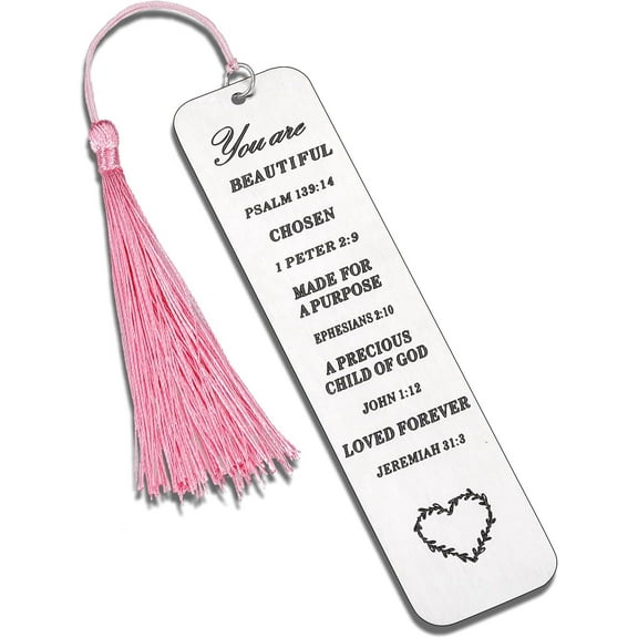 Inspirational Christian Gifts for Women: bible verse bookmark tassels - perfect for book lovers, birthdays, Christmas, friends, sisters, book clubs and religious gifts!