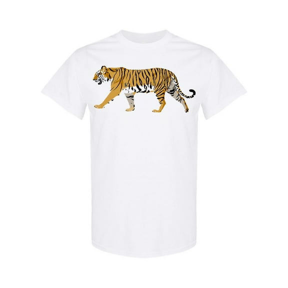 Tiger Side View T-Shirt Men -Image by Shutterstock, Male Small