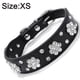 thumbnail image 2 of Collar de perro y gato con diamantes de imitación y flores, collar brillante de cuero PU, 2 of 5