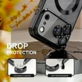 thumbnail image 3 of Dteck Magnetic for iPhone 17 Pro Case with Screen Protector, Compatible with MagSafe, Non Yellowing Slim Plating Soft Clear Phone Cover with Full Camera Lens Cover 6.3 Inch,Black, 3 of 6