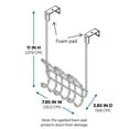 thumbnail image 6 of Mainstays Over-the-Door 3-Hook Rack, No Drilling, Black, 6 of 8