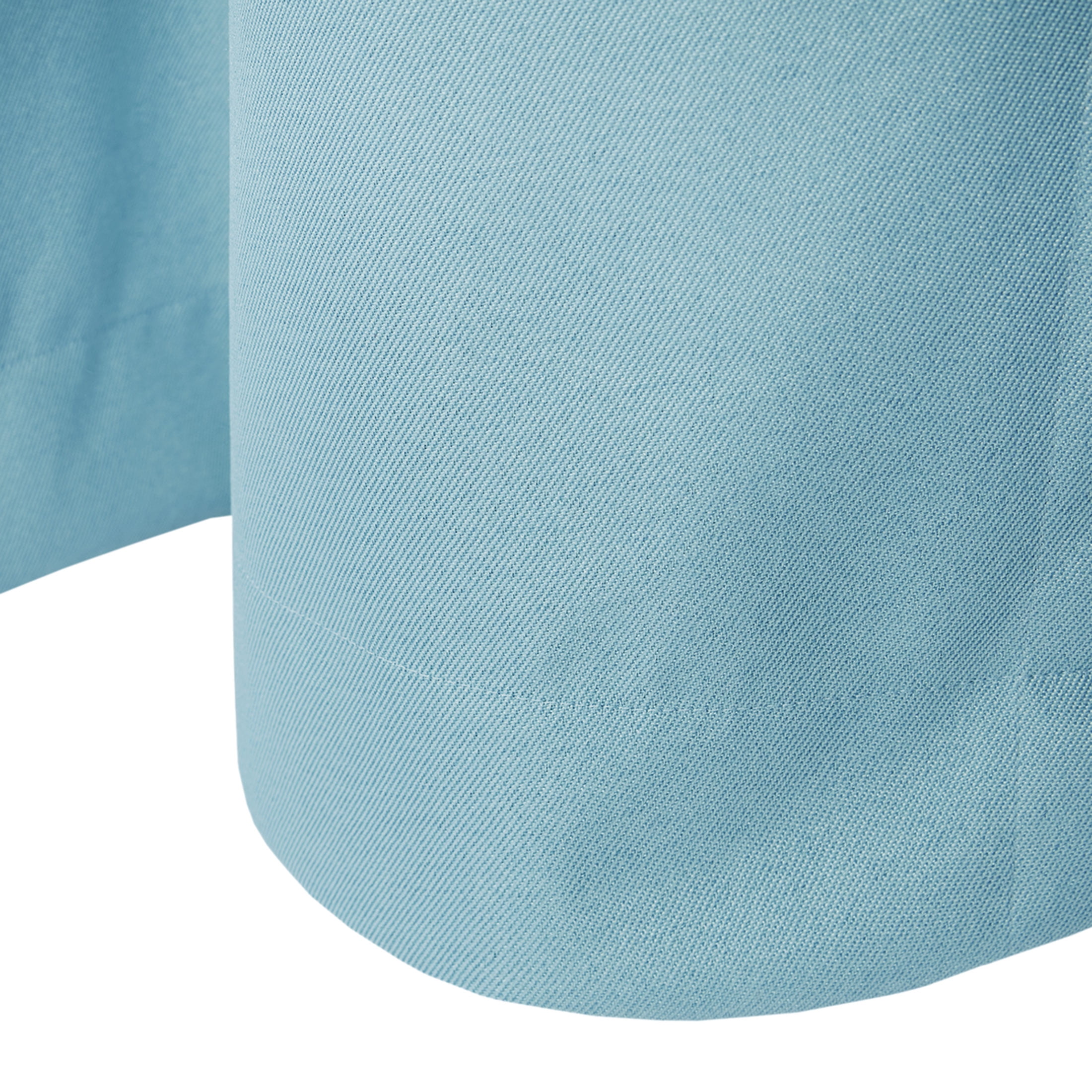 Mainstays Light Blue Solid Blackout Rod Pocket with Back Tabs Curtain Panel Pair, Set of 2, 30" W x 84" L