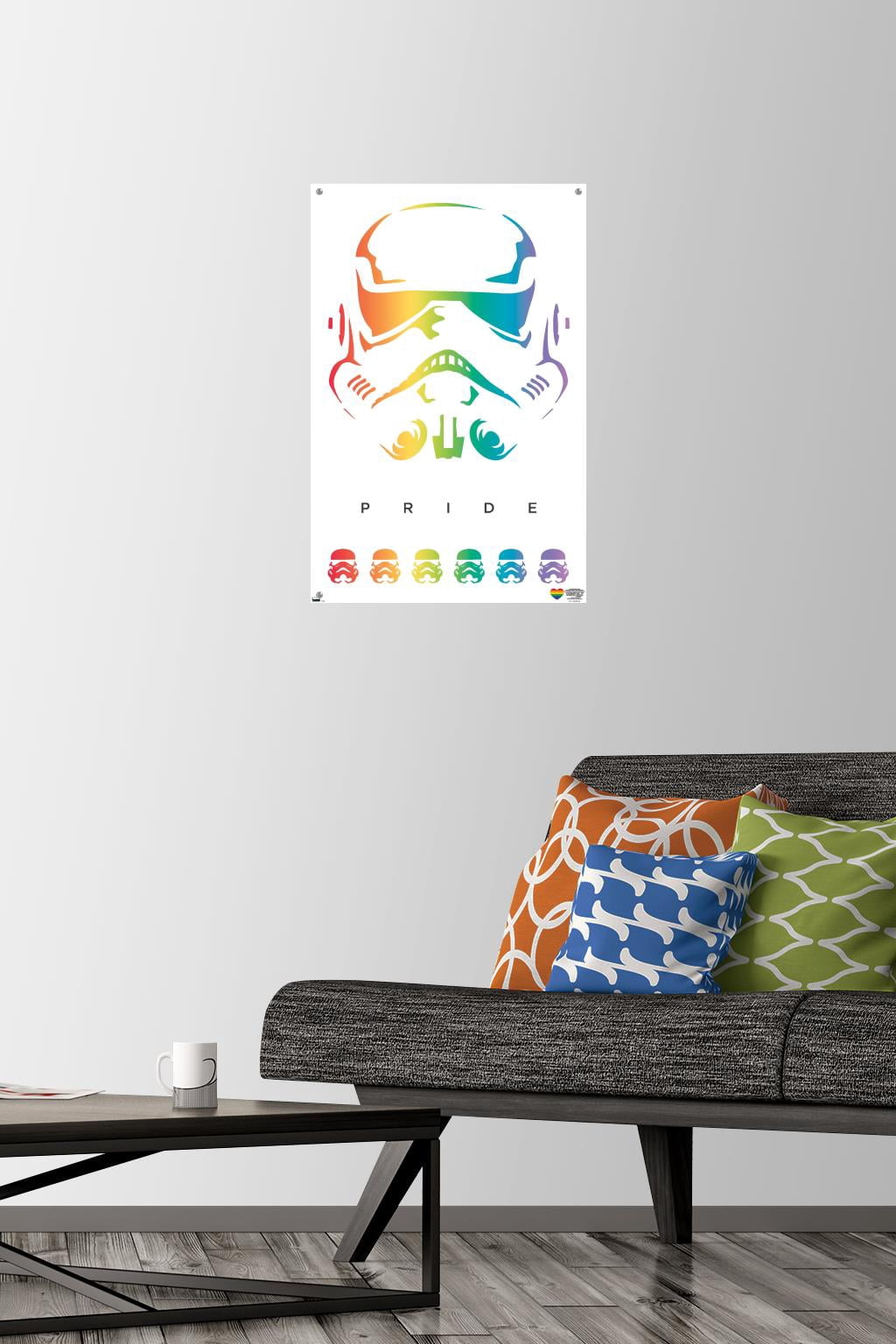 Star Wars: Saga - Stormtrooper Pride Wall Poster with Push Pins, 14.725" x 22.375"