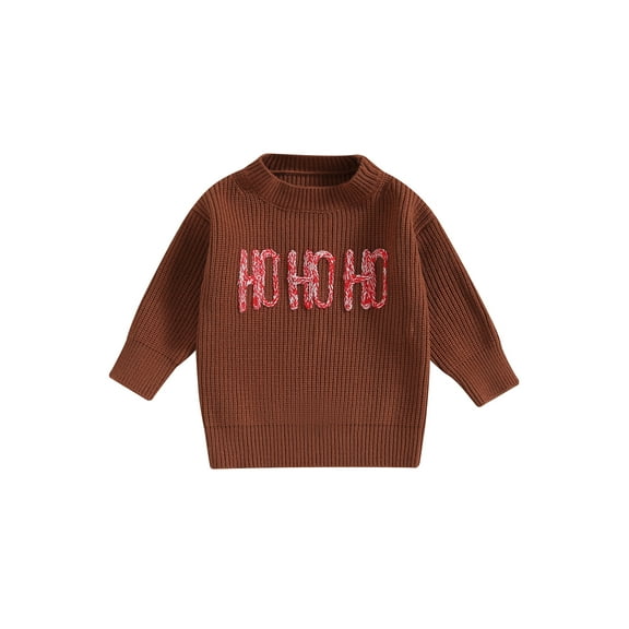 Bagilaanoe Toddler Baby Girl Knitted Sweater Long Sleeve Letters Pullover 6M 12M 24M 3T 4T 5T 6T Kids Warm Jumpers Tops Fall Loose Knitwear