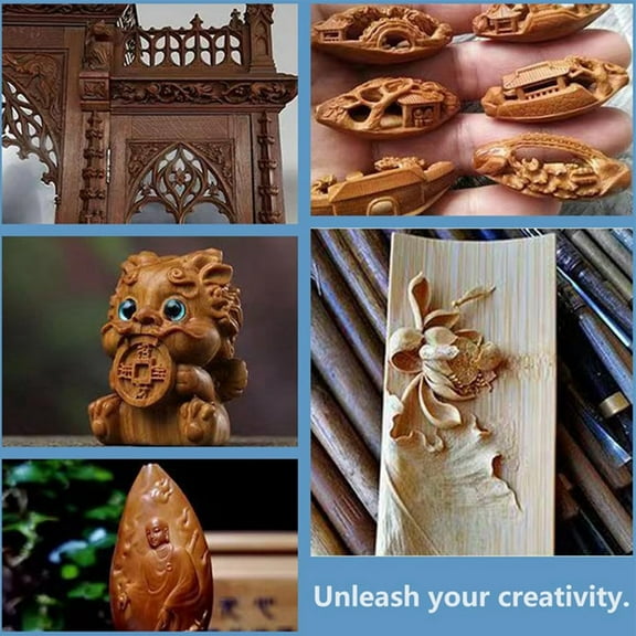 6Pcs Rotary Wood Carving Drill Engraving Replacement Parts Bit Grinding Tool A