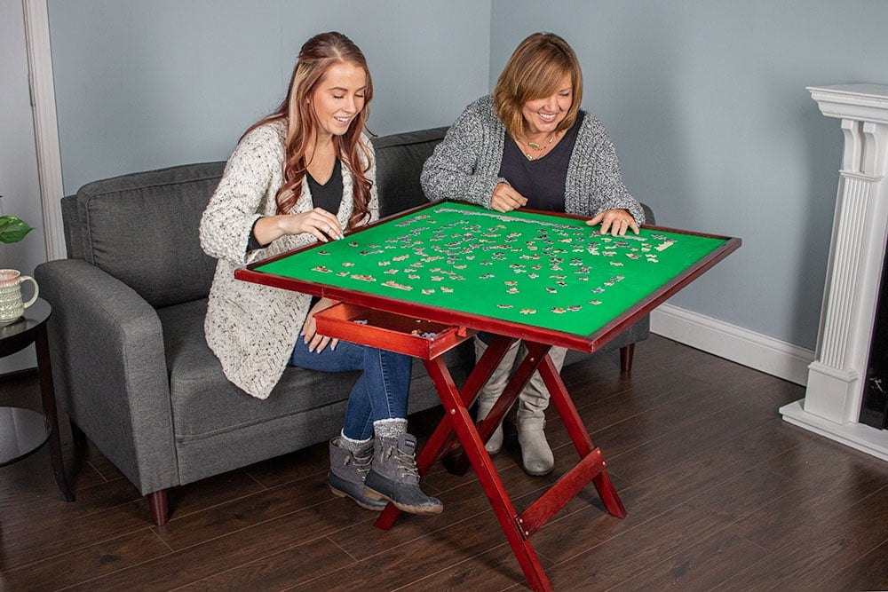 Puzzle Tables for Adults Details about   Portable Jigsaw Puzzle Board Mat by Mary Maxim P... 