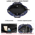 thumbnail image 3 of Blue Gold Sun Moon Star Zodiac Pattern Travel Tote Bags for Women Carry On,Large Weekender Bags for Women Travel,Multi Functional Duffle Bag for Work,Shopping,Sports, 3 of 5