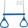 thumbnail image 3 of Swing Set Stuff Inc. Trapeze Bar with Rings and Uncoated Chain (Green), 3 of 5
