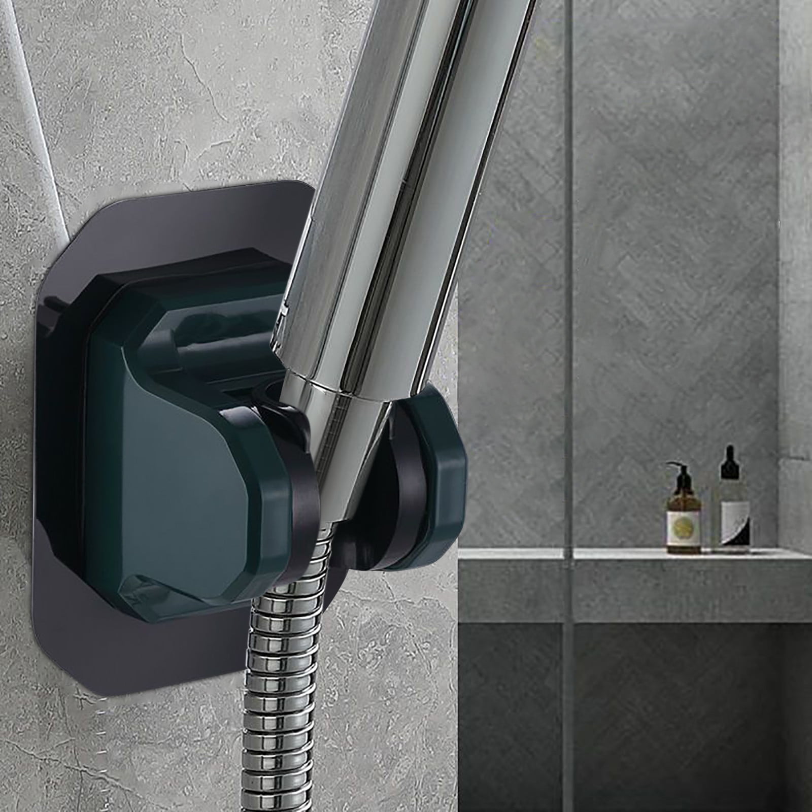 Dtydtpe Command Hook Holder for Shower Wall Adhesive Hooks for Hanging 2 Pack Bathroom Silicone Waterproof Decorative Shower Hooks Hair Brush Holder
