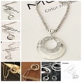thumbnail image 4 of Hot Sale Women Crystal Rhinestone Silver Plated Long Chain Pendant Necklace, 4 of 5