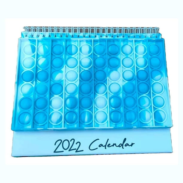 push-bubble-finger-sensory-toys-2022-silicone-bubble-cover-decompression-calendar-flip-desk-calendar-walmart-com