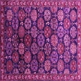 thumbnail image 1 of Ahgly Company Indoor Square Oriental Pink Industrial Area Rugs, 8' Square, 1 of 4