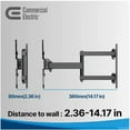 thumbnail image 3 of Commercial Electric XD2483-S 13 in. to 47 in. Full Motion Wall Mount for TVs, 3 of 7