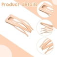 thumbnail image 3 of 24 Piezas Pinzas para el Cabello de Doble Agarre Pinzas para el Cabello de Metal Pasadores para el Cabello para Mujer para Hacer Cabello, Suministros de salón (Crema), 3 of 5