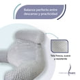 thumbnail image 4 of Almohada de Lectura Memory Foam Respaldo de Cama Color Gris, 4 of 8