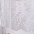 thumbnail image 6 of Lace Sheer Kitchen Tier Curtain Set Floral Embroidered Cafe Curtains with Rod Pocket Light Filtering Window Treatments for Kitchen Bathroom Basement RV Camper Small Windows, 6 of 9