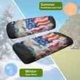 thumbnail image 5 of Uorisanigo Golf Cart Seat Cover Horse American Flag Backrest and Seat Covers 2 Pieces Set - Breathable Polyester, Universal Fit for Club Car 2-Passenger Carts, 5 of 7