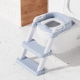 thumbnail image 3 of Asiento para Ir Al Baño para Silla Plegable para Ir Al Baño Taburete para Y Niñas (alfombrilla PVC Azul), 3 of 6