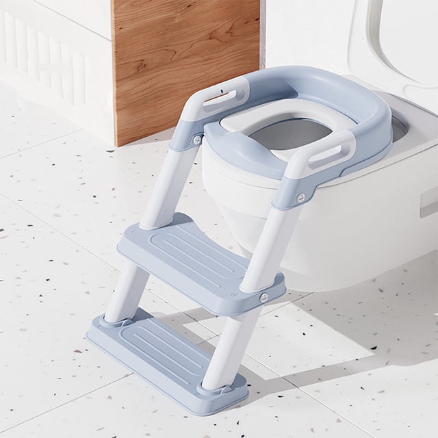 Asiento para orinal para niños, taburete de entrenamiento para inodoro de paso ancho antideslizante, portátil para niños y niñas