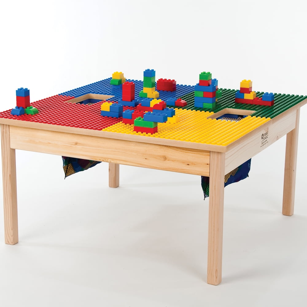Mesh Bag Lego Table For Duplo Blocks Step Duplo Table With Storage