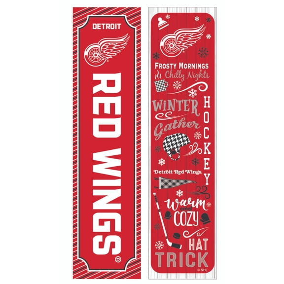 Detroit Red Wings 47" Double Sided Winter Leaner Fan Sign