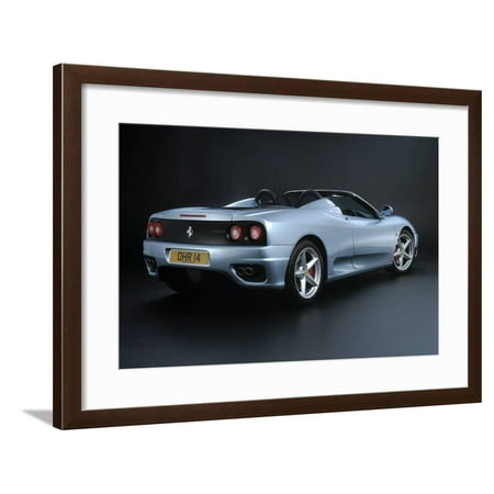24 Ferrari 360 Spider - 2001 Ferrari 360 Modena spider Framed Print Wall Art