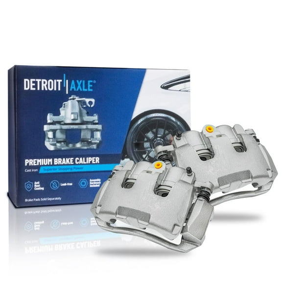 Detroit Axle - Front Disc Brake Calipers w/Brackets Replacement for Dodge Ram 1500 Classic Dakota - 2pc Set