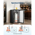 thumbnail image 2 of VEVOR Kegerator à Bière, Distributeur de Bière en Fût Commercial à Robinet Unique pour Système D, Réfrigérateur avec Étagères, Peut Contenir 1 Sixième Fût, Réservoir de CO2 de 2,5 Lb, 92 L, 2 of 9