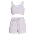 thumbnail image 5 of No Boundaries Juniors' Cropped Tank Top and Shorts Set, 2-Piece, 5 of 5